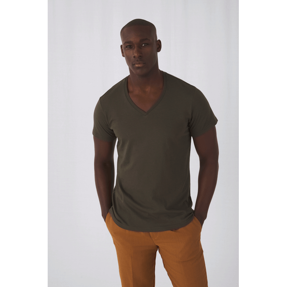 B&C | Męski t-shirt Inspire z dekoltem w szpic B&C | Męski t-shirt Inspire z dekoltem w szpic